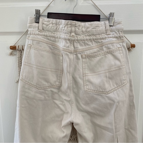 CLOSED Lexi Drawstring Paper Bag Jeans in Ecru - Picture 5 of 12